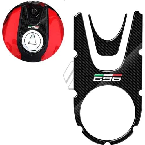 3D Carbon-look Motorcycle Tank Pad Protector Case for Ducati Monster 696 2008-2014