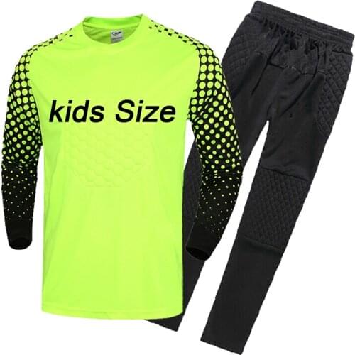 Kids Football Goalkeeper Jerseys Sport Kit Boys Soccer Sets survetement Football Jerseys Futbol Training Uniforms set Tracksuit