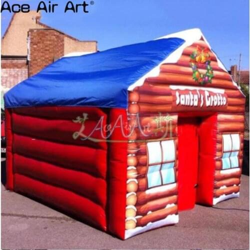 Hot sale inflated house tent ,Xmas decoration inflatable santa grotto tent for Christmas