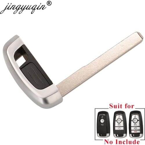 Jingyuqin 10/30/50pcs Remote Key Shell Small Key Insert Blade For Ford Mondeo EcoBoost 2017 2018 Uncut Blanks Replacement