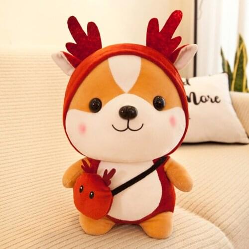 Squirrel Doll Baby Gift Kawaii Elk Plush Toy Soft Stuffed Anime Plush Toys for Children Kids Gifts for Christmas Gift