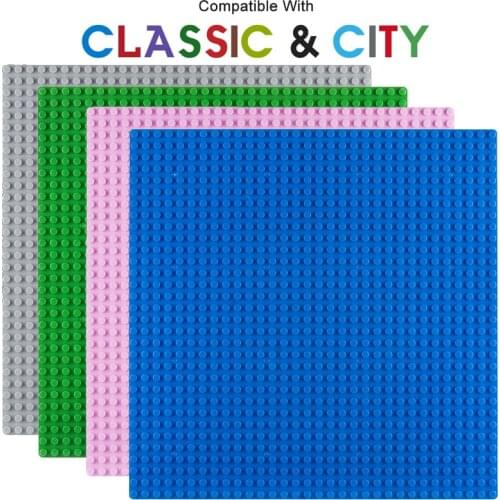 Classic City Base Plates 32*32 32*16 Dots Assembly Bricks Baseplate City Street Road Plate Compatible All Brands Building Blocks