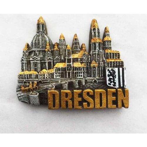 Germany Dresden landmark building tourist souvenir magnetic stickers refrigerator stickers