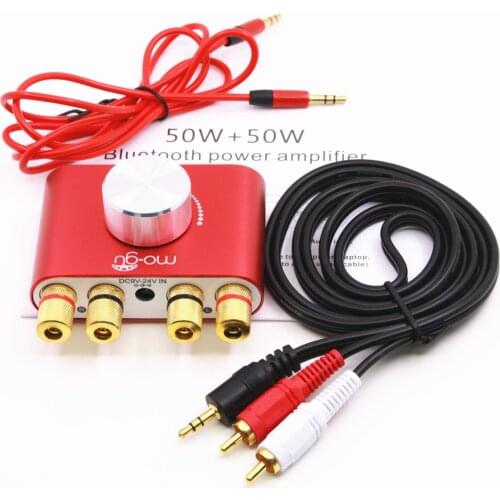 2020 Latest Mini Bluetooth 5.0 Digital Amplifier Hifi Stereo Home Audio Power AMP 50W+50W