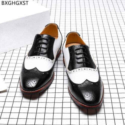 Fashion Leather Shoes Men Formal Luxury Designer Brogues Man Shoes High Quality Elegant Suit Shoes for Men 2021 Chaussure Homme