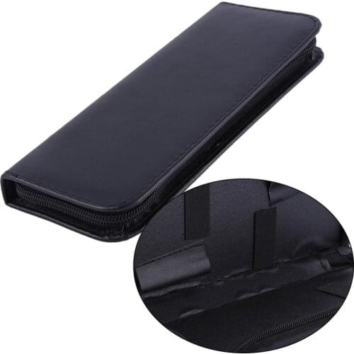 Professional Salon PU Leather Haircut Scissors Bag Kit Set Zipper Portable Pouch Box Hairdressing Hairstyling Scissors Tool Case