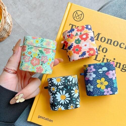 New flower Crystal stickers Earphone Cases For Xiaomi Air 2 Pro Case soft shell Cute Protector Cover Headphone Accessories