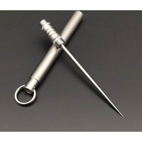 Tooth Pick Portable Metal Toothpick Multi-functional Self-defense Eco Friendly Products Tooth Sticks Titanium Toothpick
