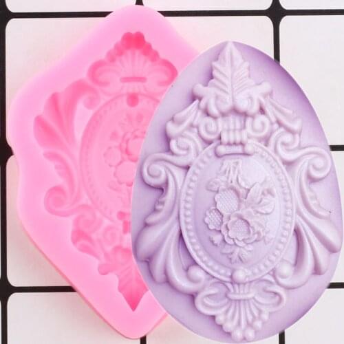 Vintage Frame Relief Border Silicone Mold Candy Resin Molds Chocolate Gumpaste Mould Fondant Cake Decorating Tools