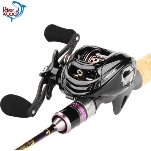 RoseWood Fishing Casting Reel 17+1BB Left/Right Hand Baitcasting Fishing Reel 6.3:1 Metal Spool Wheel With Magnetic Brake