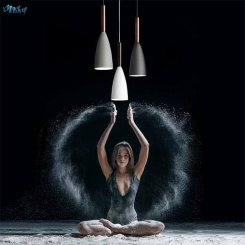 Nordic Wooden Handle Bell Pendant Lights Home Dining Living Room Bedroom Bedside Modern Bar Table Hanging Lamps Decor Fixtures