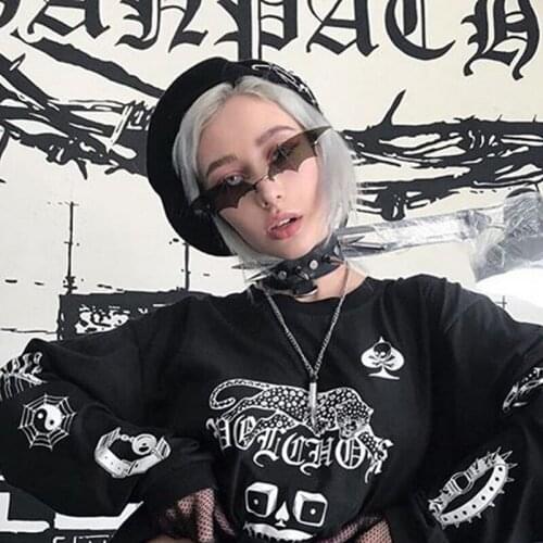 Fashion Bat Sunglasses Women Men Rimless Mirror Sun Glasses Luxury Brand Rectangle Vintage Superhero Sun Glasses UV400