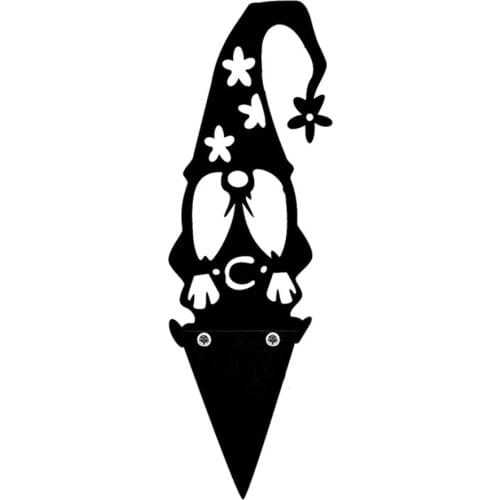 Steel Statue Garden 20.9IN Accessories House Outdoor Unique Yard Hollow Out Silhouette Lovely Guardian Animal Lawn Decorations