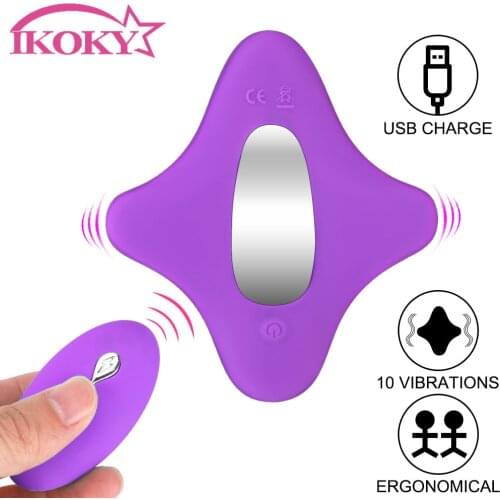 10 Speed Clitoral Stimulator Portable Panty Vibrator Wireless Remote Control Invisible Vibrating Egg Sex Toys for Women Couples