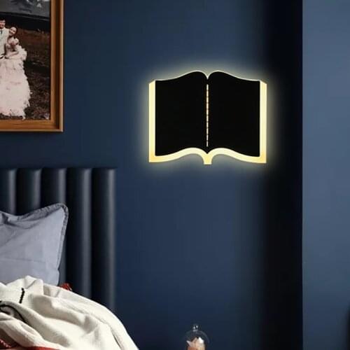 LED Wall Lamp Bedroom Bedside Lamp Nordic Modern Minimalist Creative Stair Aisle Living Room Book Wall Lamp Decoration Lamp