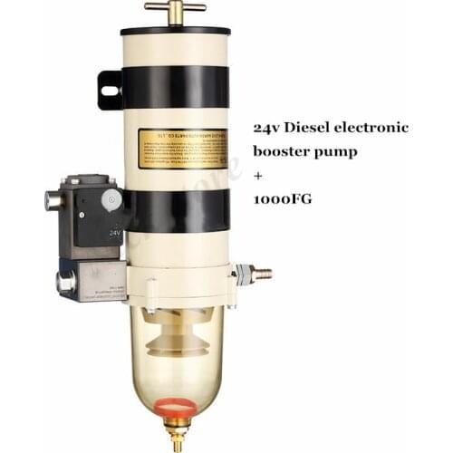 1000FG 1000FH Fuel Water Separator Assembly With 24V Diesel Electronic Booster Pump Fuel Filte For Boat Truck Parts Replacement