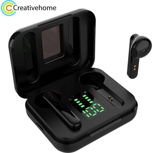 L12 Bluetooth 5.0 TWS Touch Digital Display Wireless Bluetooth Earphone with Charging Box