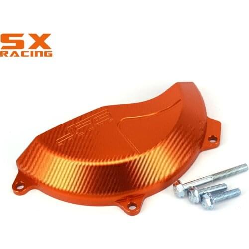 Motorcycle CNC Orange Right Side Engine Case Protector Cover Guard For KTM SXF450 16 17 EXCF450 2017 SXF 450 2016-2017 EXC 450F
