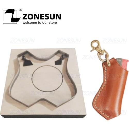 ZONESUN Cigarette Lighter Leather Cutting Die Papercraft Paper Art Tool Die Cutting Machine Diy Handicraft Cutter Lighter C