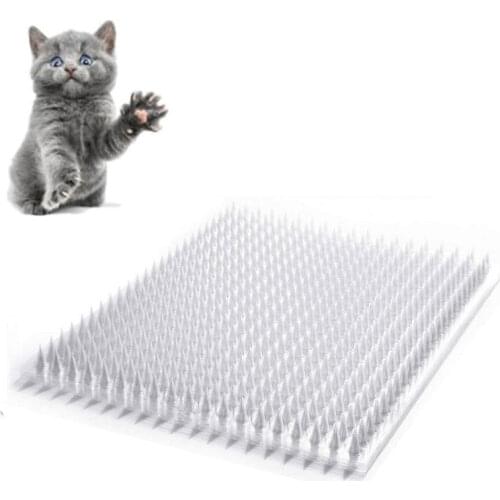 1PC Transparent Cat Repellent Mat Outdoor Scat Mat Garden Anti-cat Net Pet Deterrent Mat Train Spike Plant Protection Mesh