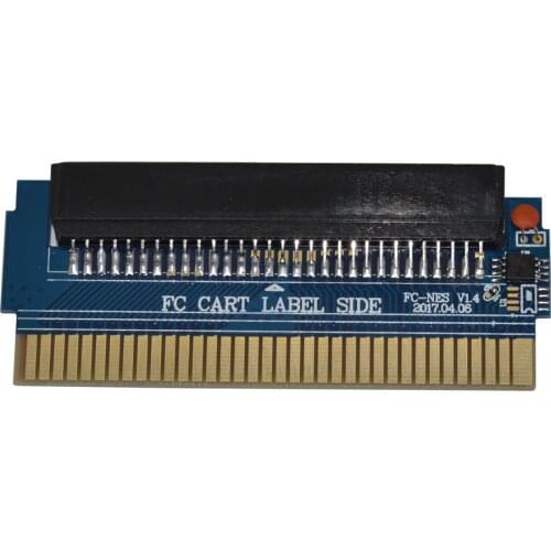 10pcs a lot For FC 60 Pin to for NES 72 Pin Game Cartridge Adapter Converter PCBA with CIC chip installed