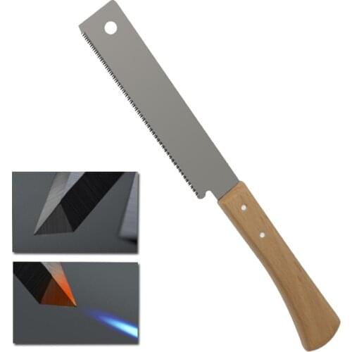 12'' Flush Cut Saw Japanese Mini Hand Saw 3-edge Teeth Wood Cutter Tenon Saw Fine Tooth With Wood Handle Cutting Tool