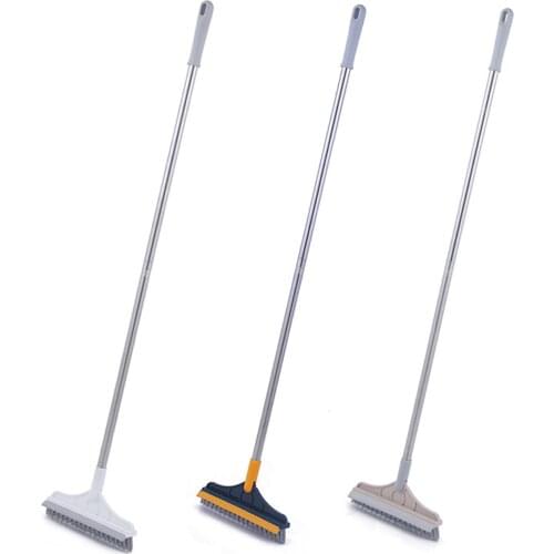 2 In 1 Cleaning Brush Long Handle Detachable Stiff Bristles Tile Scrubber No Dead Ends Home Clean Tools In Style