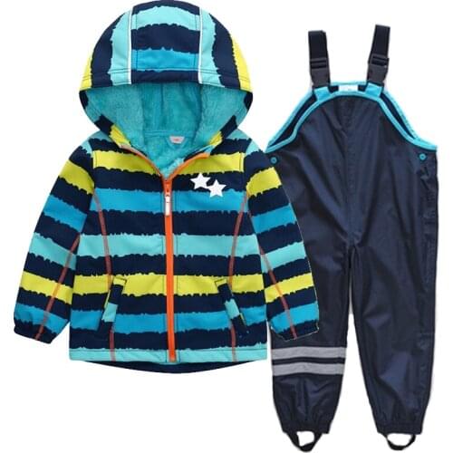 2018 Full Active Unisex Zipper Floral Hooded Regular New Arrival Hot Sale And Outdoor Coat Clothes Pants Boy Girl Suit