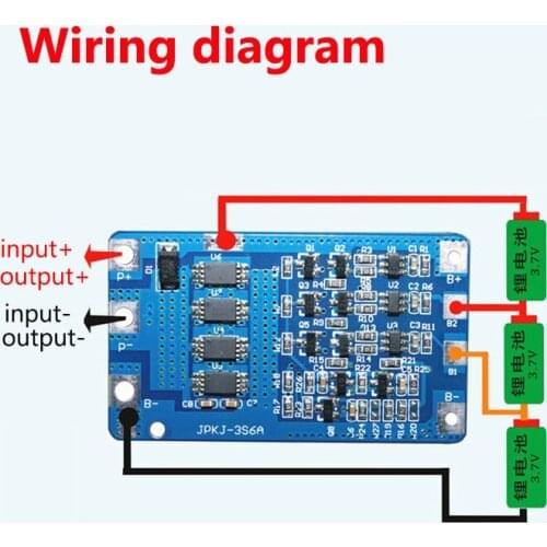 8A BMS PCB Protection Board For 3S 3 Packs 11.1V/ 12.6V 18650 Li-ion Lithium Battery Cell