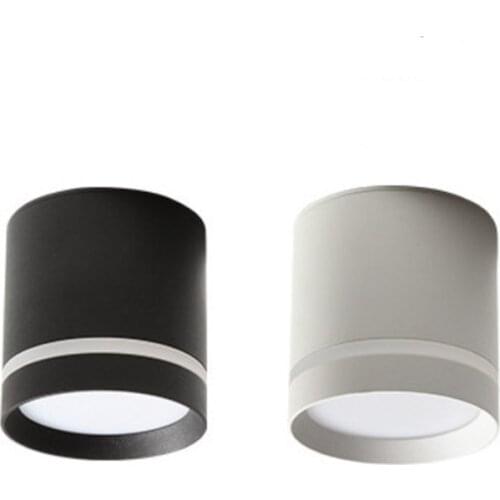 Dimmable COB cylindrical LED ceiling light, 7W, 10W, 12W, 15W, AC85~265V, LED background light, indoor lighting