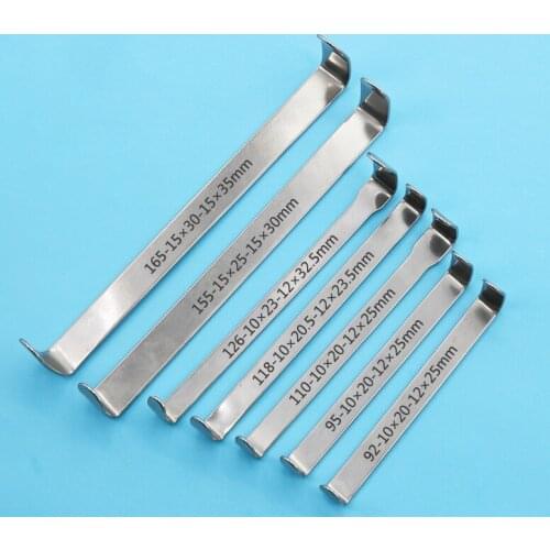 Stainless steel thyroid double-headed right-angle plate tissue retractor