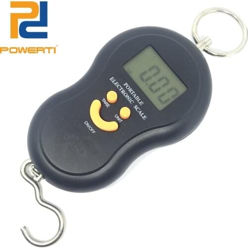 POWERTI Electronic Tension Calibrator with LCD Digital Display Manual Tennis Badminton Racket String Tools Tension Black