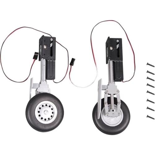 FMS 70mm Ducted Fan A10 A-10 V1 Main Landing Gear Sysetem with 2 FMSRE027 Retracts Installed RC Airplane Model Plane Spare Parts