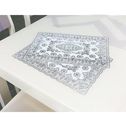 Table Mats Heat Resistant Non Slip Washable Place Dining Protector Decoration 45*30CM Sliver Restaurant Home