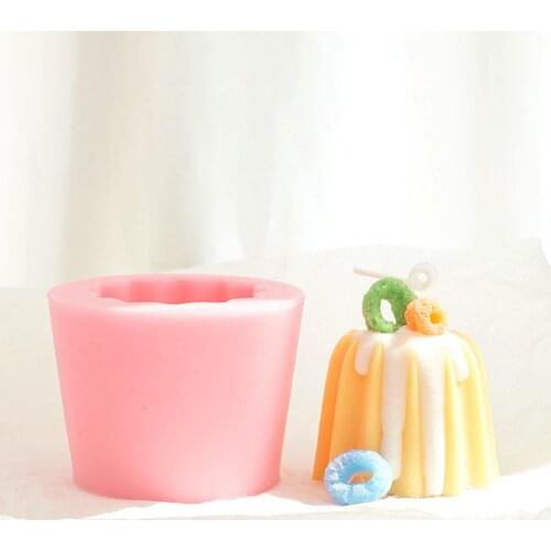 Candle Soap Silicone Mold Candle making resin moulds Pudding Dessert Creative Baking Cake DIY Aromatherapy Mold