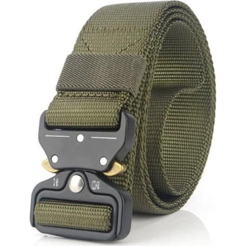 Multifunctional Nylon Tactical Belt Men Army Equipment Military Buckle Quick Release Waist Belts Cinturones Combat 125cm Belt