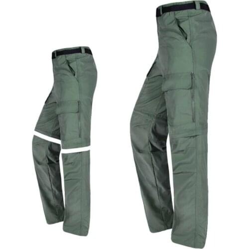 Mens Trousers Outdoor Sports Ski Pants Windproof Warm Pants Quick-drying Detachable Male Zipper Sports Pants