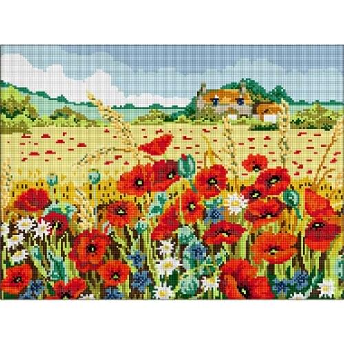 Craft Needlework Diy Handicrafts Flower Landscape Diamond Painting Beach Painting Diamond Embroidery Square Drill Mosaic Picture
