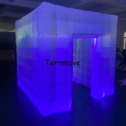 Inflatable Lighting Studio LED lighted inflatable photo booth portable photo booth kiosk enclosure with factory price toy tent