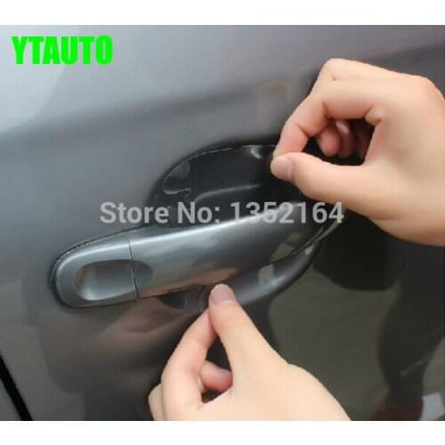 Auto door bowl sticker anti scratch sticker for corolla 2014 2015,abs chrome,auto accessories