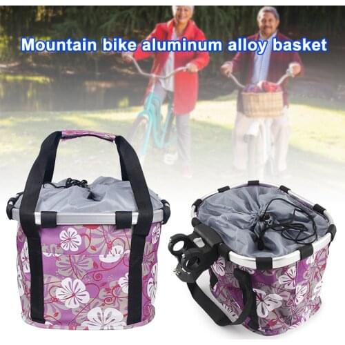 Newly Bicycle Basket Detachable Cycling Bag Easy Install Folding Small Pet Carrier Front Bag For Cat Dog