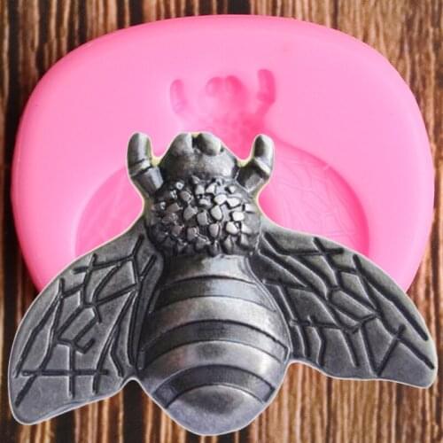 Bumble Bee Silicone Mold Insect Chocolate Fondant Molds DIY Party Cake Decorating Tools Kitchen Baking Candy Polymer Clay Mould