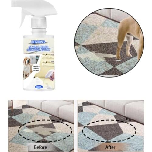 Pet stain and odor Remover with Enzyme and Stain Remover for Dogs and Cats Urine Carpet Cleaning Spray For Small Animals