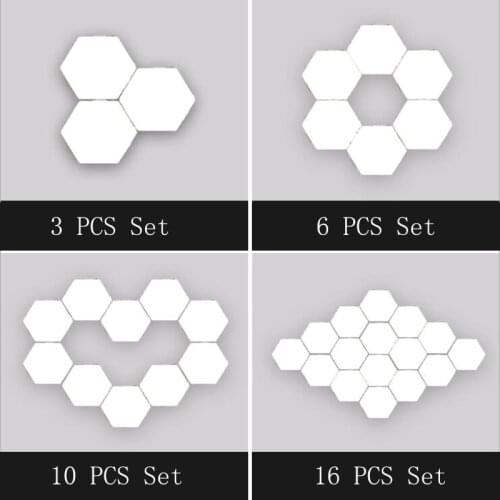 NEW LED DIY Quantum Light Touch Sensitive Sensor Night Lamp Modular Hexagonal LED Magnetic Wall Lamp LED night light