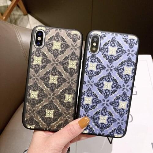 Tfshining Vintage Mandala Palace Flowers Matte Phone Cases For iPhone 12 11 Pro Max XS Max XR 7 8 Plus X Skin Back Cover Coque