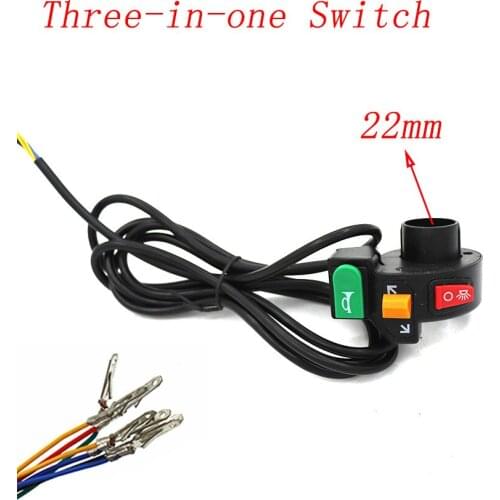 Three-in-one Switch Turn Light Horn Head Light Control Switch Halei Scooter Multifunction Switch For Citycoco Electric Scooter