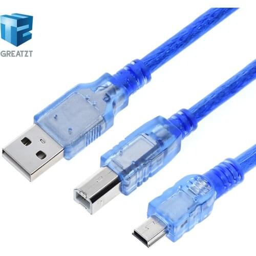 GREATZT 30cm USB Cable UNO R3 / Mega 2560 R3/ ADK USB-A to USB-B for arduino