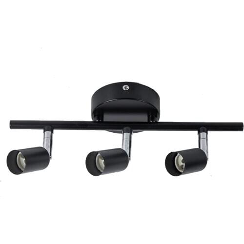 Rotatable GU10 lamp holder black silver ceiling lamp base with 2 head 3 heads 4 heads 6 heads Rotate up down light socket base