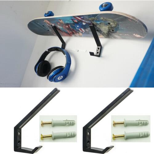 1Pairs Plastic Wall Mount Rack Black/Snowboard/Skateboard/Ski Wall Mount Rack