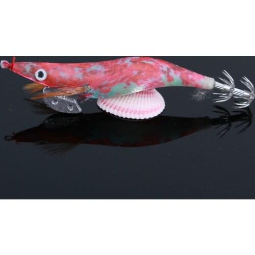 1Pcs Egi 3.0# 15g Octopus Fishing Lures Hard Squid Jigs Shrimp Cuttlefish Squid Hook Rigs Artificial Bait Sea Fishing